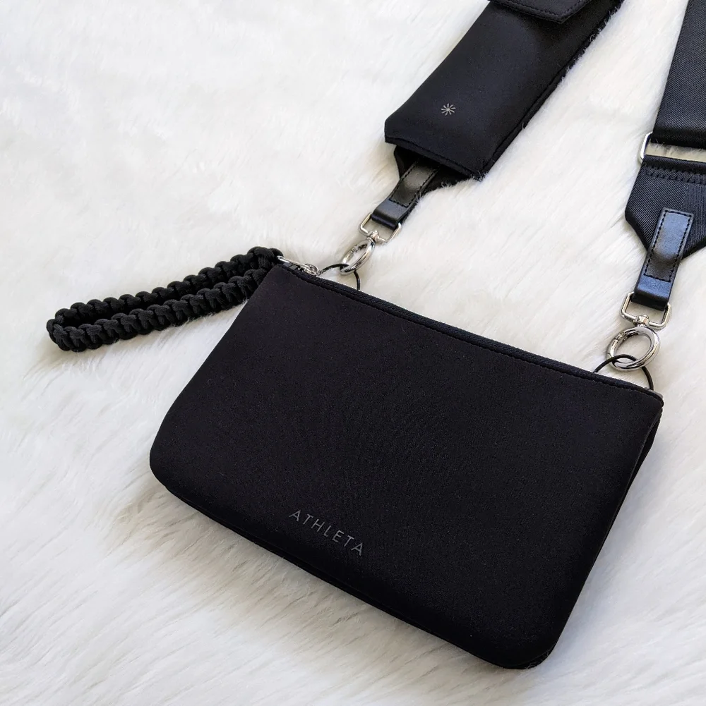 Athleta Revive Modular Black Crossbody Bag Like New - Picture 2 of 14